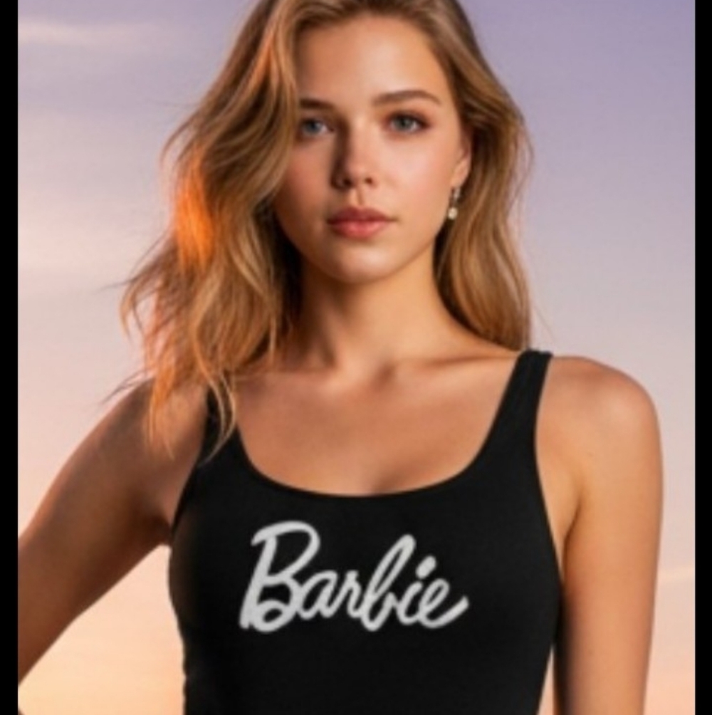 Forever 21 Barbie Black Swimsuit size XL